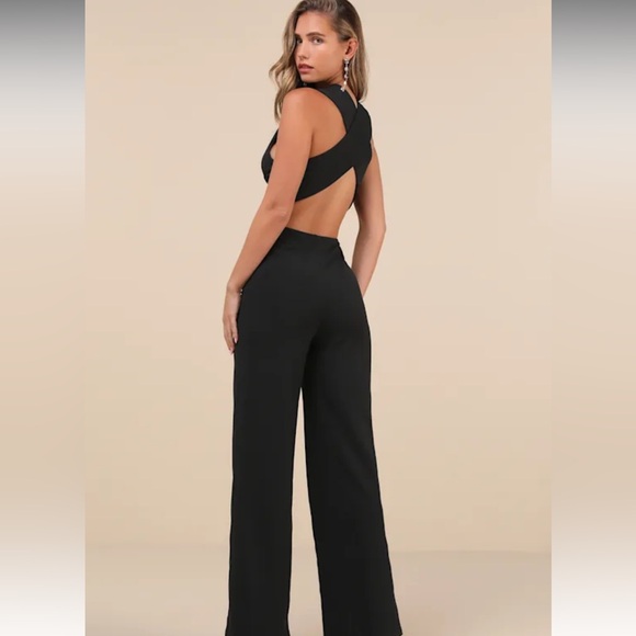 New Lulu black jumpsuit - Picture 2 of 3